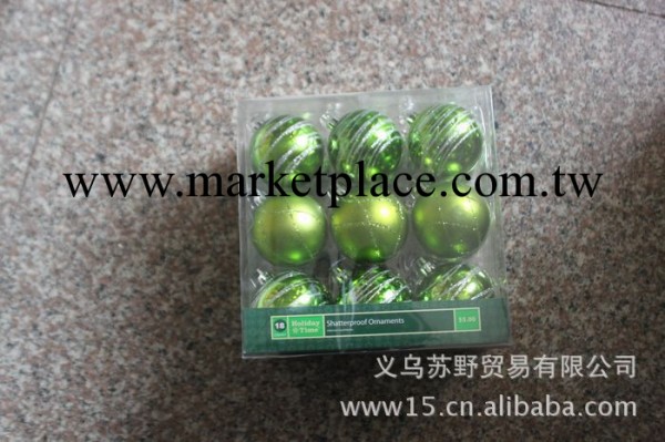 【聖誕裝飾品】廠傢供應彩繪塑料電鍍球/各類聖誕球掛件 聖誕球工廠,批發,進口,代購