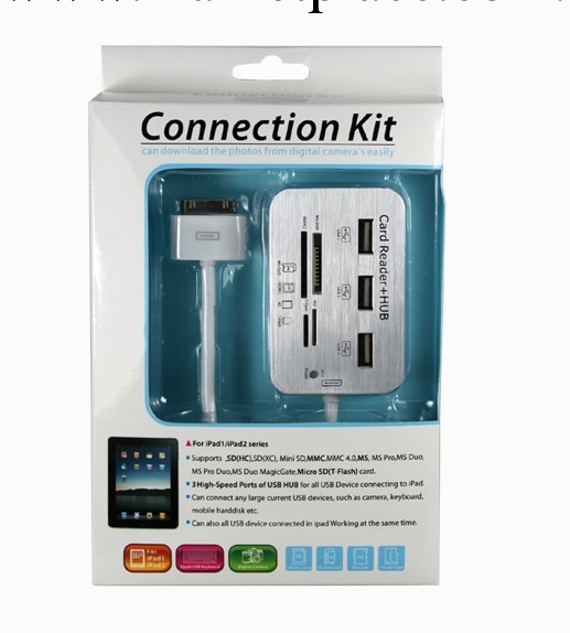 Apple iPhone 7in1 card reader 蘋果iPad 2七合一多功能讀卡器工廠,批發,進口,代購