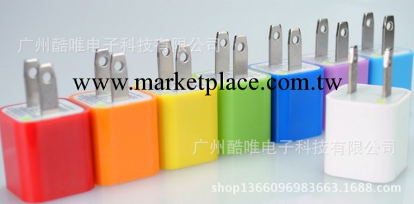 專業供應標準USB接口彩色頭充電器 蘋果iphone充電頭批發工廠,批發,進口,代購