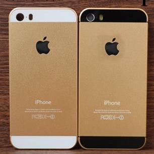 iPhone5s 土豪金手機殼 蘋果5 百分百逼真機殼 蘋果4代的外殼5s工廠,批發,進口,代購