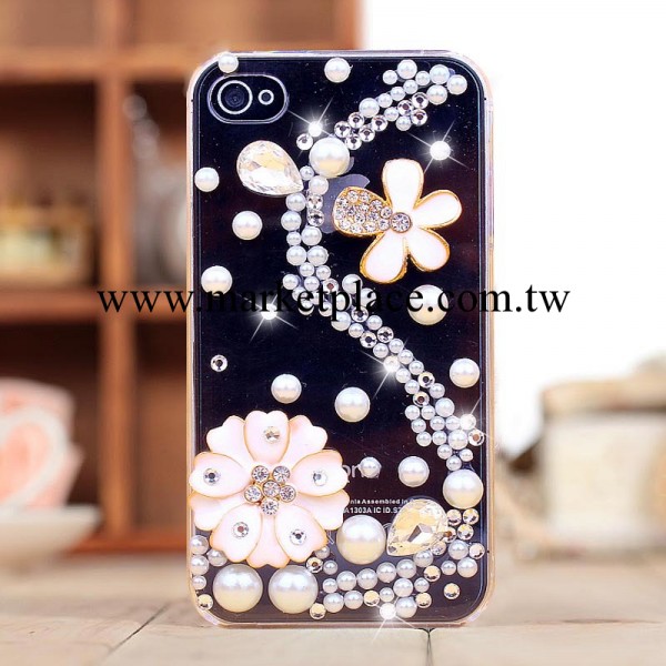 iphone4S/5S 5C水鉆手機殼 蘋果手機保護套 鑲鉆手機套 一件代發工廠,批發,進口,代購