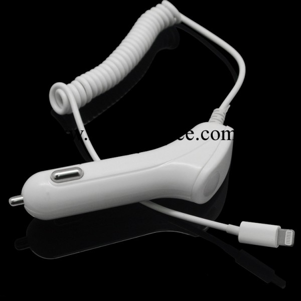 iphone5車充 蘋果5車載充電器 帶線車充5S充電配件 工廠批發直銷工廠,批發,進口,代購