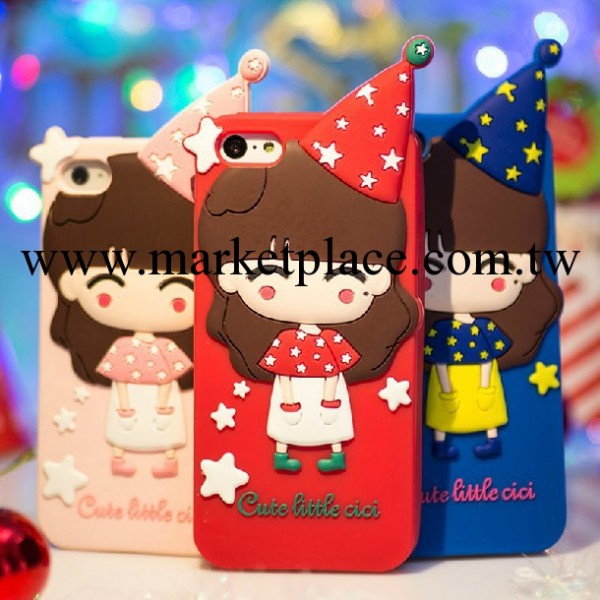 聖誕小希iphone5S手機殼蘋果5手機殼iphone4/4S情侶手機矽膠套女工廠,批發,進口,代購