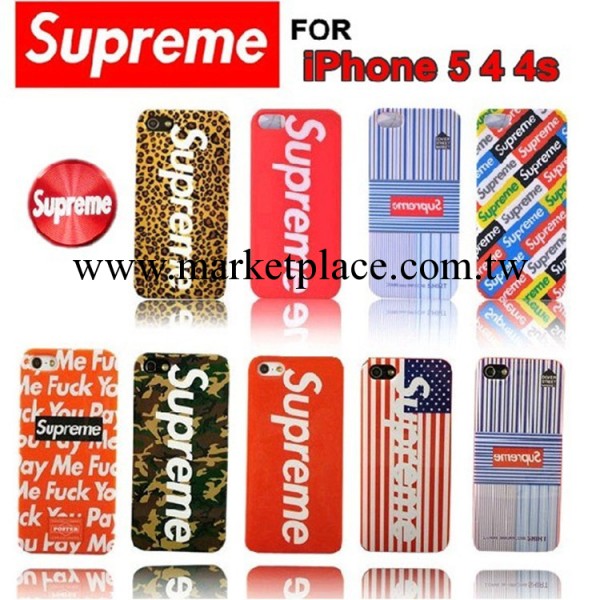 潮牌Supreme手機殼 蘋果iPhone4保護外殼 蘋果4s手機外殼 帶包裝工廠,批發,進口,代購