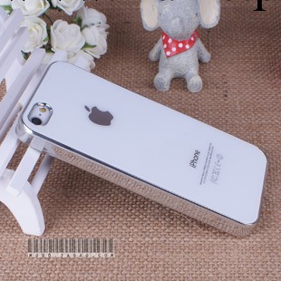 蘋果5代手機殼 iphone5/5s手機套 防刮玻璃鏡面保護套外殼配件工廠,批發,進口,代購