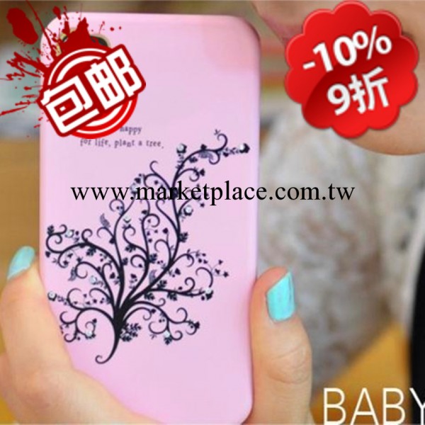 韓國Dstory iPhone4S 水鉆招財樹蘋果手機殼手機套 S024A工廠,批發,進口,代購