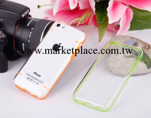批發iphone5C 矽膠半透明手機殼雙色TPU糖果色 蘋果5C磨砂保護殼工廠,批發,進口,代購