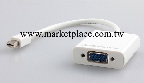 雷電 TO VGA DP轉接頭 miniDP轉VGA DP延長線 蘋果tovga 雷電接口工廠,批發,進口,代購