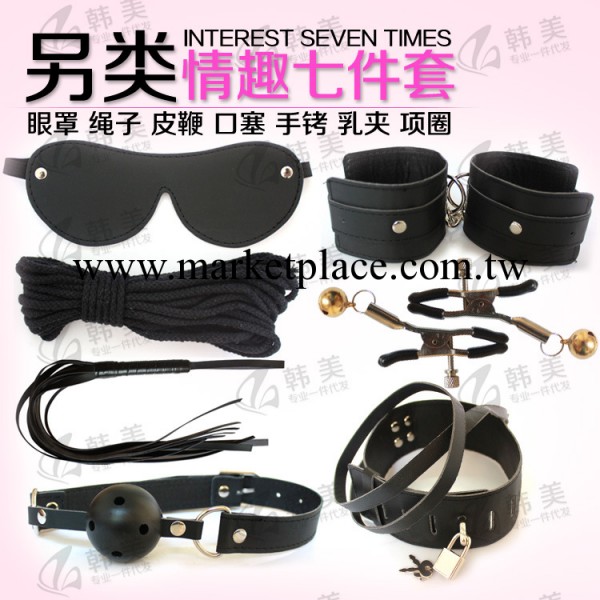 一件代發情趣套裝女用手環+鞭子+眼罩+乳夾+口噻情趣 帶不毛簡單工廠,批發,進口,代購