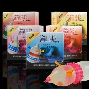 成人情趣用品批發鮑勃套新款安全套情趣狼牙帶刺單隻裝計生避孕套工廠,批發,進口,代購