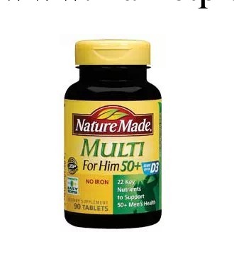 Nature Made Multi50+50歲以上男性維生素 骨骼前列腺保健工廠,批發,進口,代購