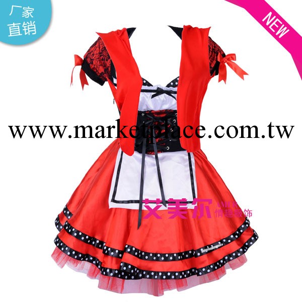 3708 紅色遊戲女傭服 角色扮演情趣制服 性感情趣內衣廠傢代發貨工廠,批發,進口,代購