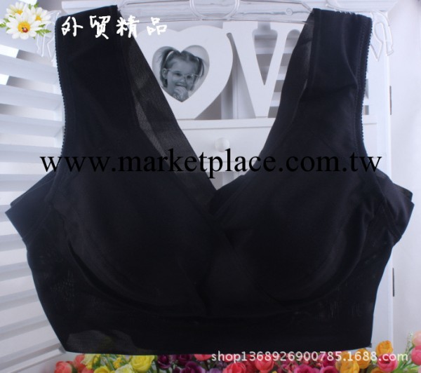 批發外貿無鋼圈胸罩側收聚攏調整型塑身內衣加大碼運動背心式抹胸工廠,批發,進口,代購