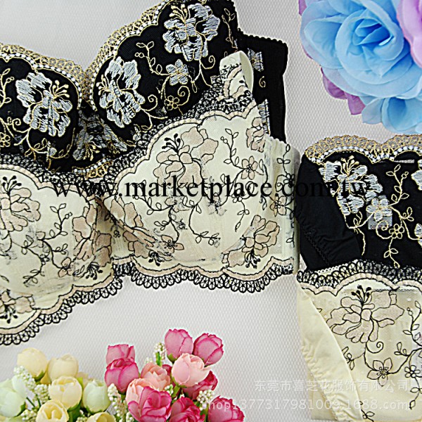 [B-F薄杯] 臺灣生產批發 宮廷刺繡蕾絲 聚攏胸罩工廠,批發,進口,代購