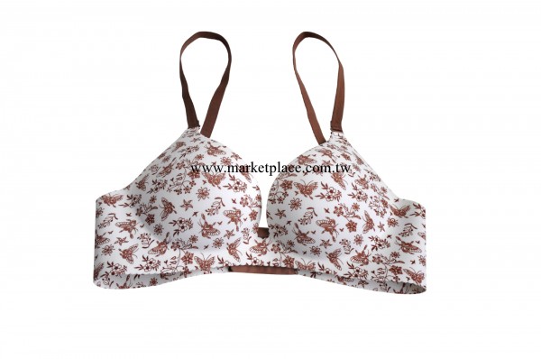 VS維多利亞 3/4罩杯一片式無痕性感清新印花胸罩內衣批發 厚薄杯工廠,批發,進口,代購