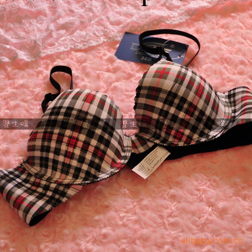 無痕胸罩批發 分體式無痕胸罩 女式內衣 胸罩 經典紅黑格仔工廠,批發,進口,代購