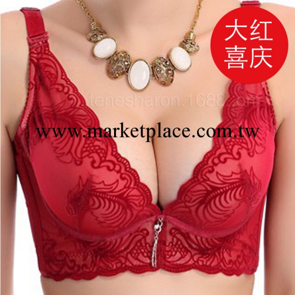婚慶大紅高貴聚攏定型胸罩植絨保暖內衣南海鹽步淘寶批發代理加盟工廠,批發,進口,代購