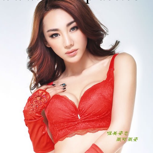 2388本命年胸罩中厚杯調整型少女蕾絲邊內衣網店一件代發小額批發工廠,批發,進口,代購
