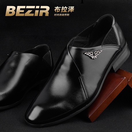 BEZIR正品時尚商務正裝真皮皮鞋 韓版尖頭英倫潮男鞋工廠,批發,進口,代購