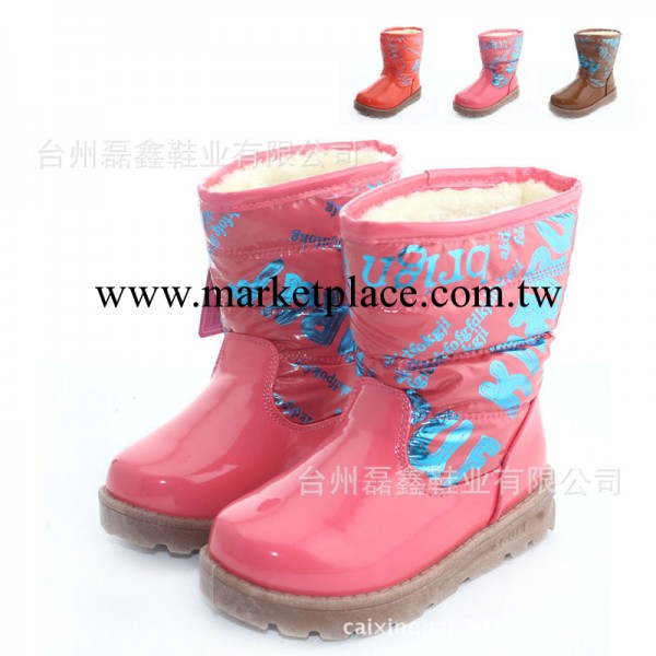 凱吉貓 冬季新款兒童雪靴男女童棉鞋防滑童靴時尚保暖亮皮棉靴工廠,批發,進口,代購