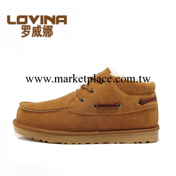 lovina羅威娜品牌牛皮雪地棉男貝克漢姆同款雪靴馬丁靴LVN5877工廠,批發,進口,代購