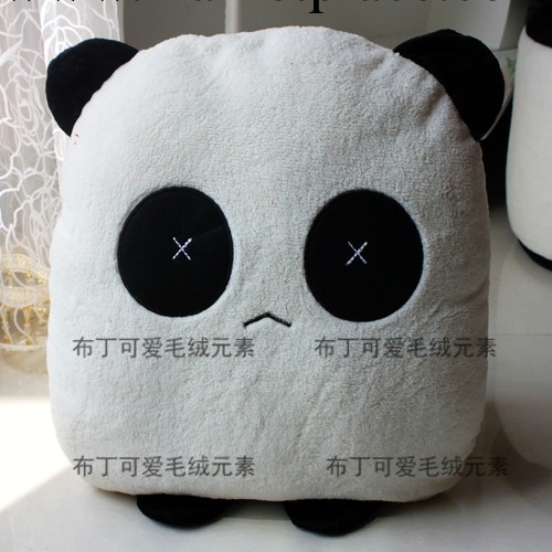 批發方型熊貓抱枕 可愛熊貓靠枕 情侶款大號抱枕批發・進口・工廠・代買・代購