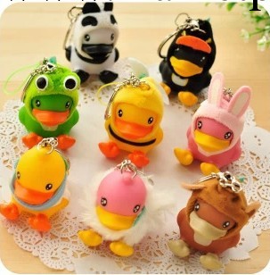 廠傢供應港正品Semk B.Duck小鴨子手機鏈鑰匙扣鎖匙扣繩bduck工廠,批發,進口,代購