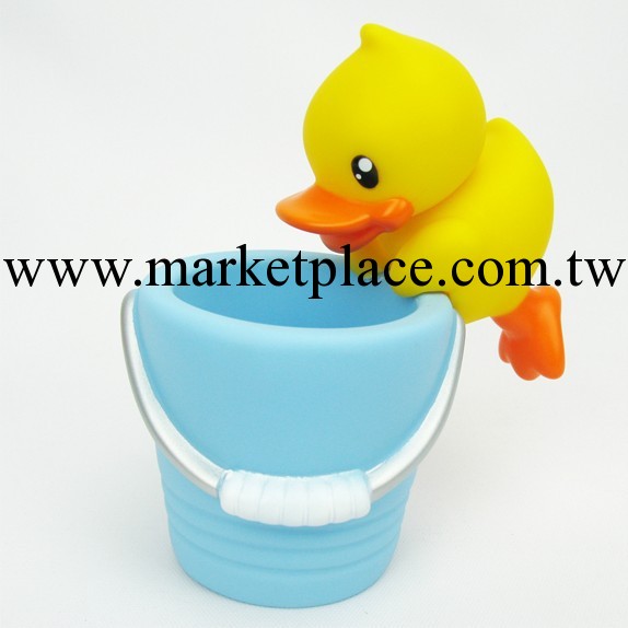 H45系列 B.duck小鴨筆筒 小黃鴨卡通創意筆筒 bduck小鴨 出口品質工廠,批發,進口,代購