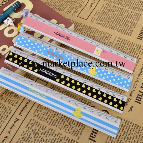 韓國文具批發 TR-C326053小黃鴨HK直尺 學生用品150092工廠,批發,進口,代購