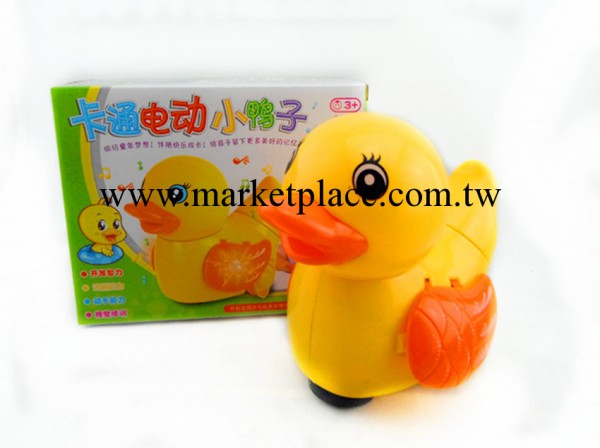 兒童玩具小黃鴨子 發光音樂玩具萬向電動卡通鴨子 電動動物親子工廠,批發,進口,代購