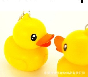 黃色小鴨現貨發光鑰匙圈LED嘎呱叫Rubber Duck 婚禮小物送客禮工廠,批發,進口,代購