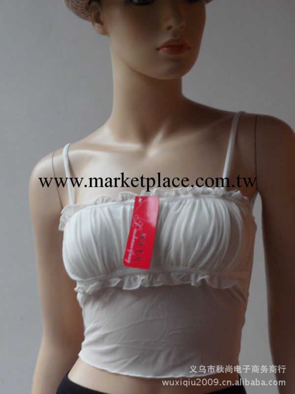 2013韓版性感網紗百搭 少女安全打底裹胸 抹胸 小背心 帶胸墊工廠,批發,進口,代購