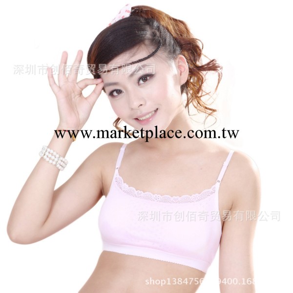 純棉發育期內衣 少女學生胸罩 吊胸墊抹胸裹胸圍 分銷一件代發工廠,批發,進口,代購