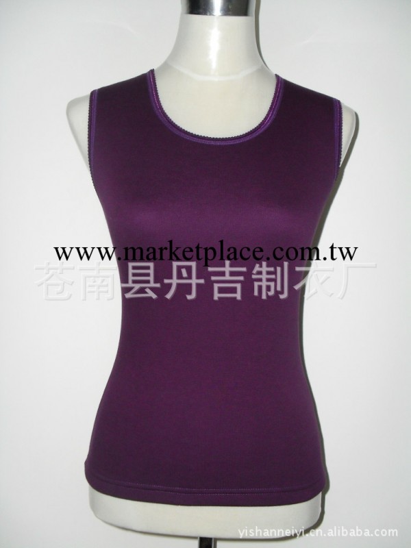 女士保暖背心 保暖內衣 加絨加厚保暖背心 圓領工廠,批發,進口,代購
