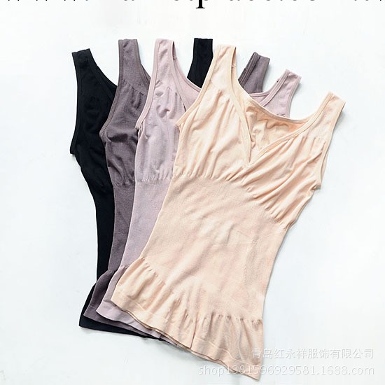 2013無印秋冬良品女裝新款超透氣收腹一片式背心美體塑身內衣-4色工廠,批發,進口,代購