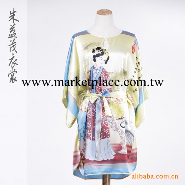 批發熱銷2011年外貿新款女式艷麗性感仿真絲睡裙睡袍睡衣居傢服工廠,批發,進口,代購