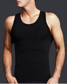 U領 無縫塑身背心SPANX MEN BODY SHAPER 男士塑身衣工廠,批發,進口,代購