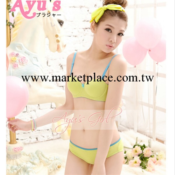 淘寶爆款 糖果色棉質甜美系列少女胸罩批發 1/2杯套裝批發1091工廠,批發,進口,代購