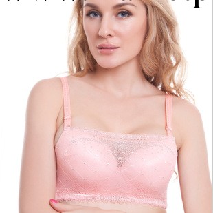 胸罩批發 新品防走光抹胸式性感聚攏按摩珠珠調整型胸罩內衣1056工廠,批發,進口,代購