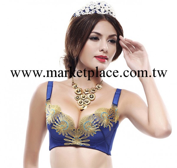 新款上市 專業調整型太陽花皇妃深V胸罩 超聚攏小胸MM內衣胸罩工廠,批發,進口,代購