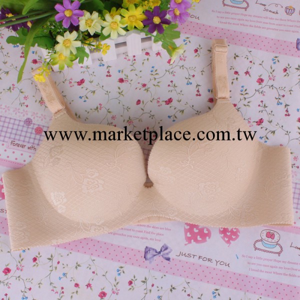 玫丹芝 冰絲一片式無痕調整型胸罩 純色深V聚攏集中側收內衣工廠,批發,進口,代購