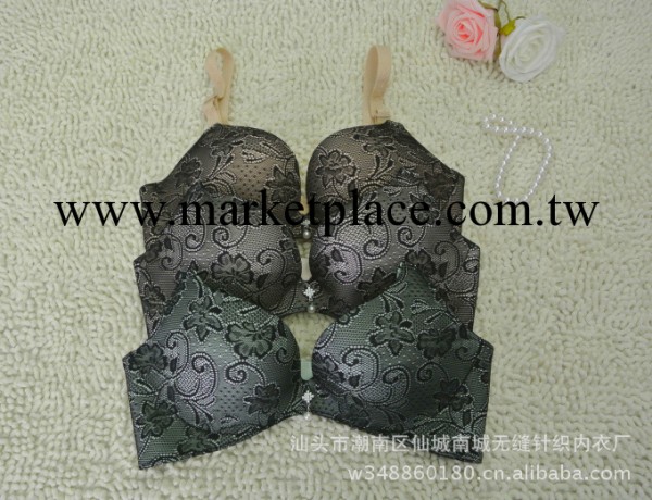 時尚品牌內衣蕾絲包邊一片式無痕胸罩調整聚攏胸罩 廠傢直供工廠,批發,進口,代購