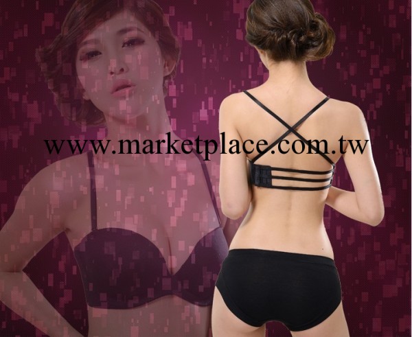 2013 性感交叉側扣 性感美背前扣胸罩 光面無痕一片式聚攏內衣工廠,批發,進口,代購