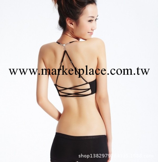 廠傢直銷批發 前扣Y型美背性感光面聚攏少女胸罩 岱夫人2091工廠,批發,進口,代購