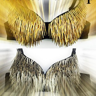 04外貿專供 朋克 大碼尖釘鉚釘胸罩 手工胸罩 DS演出胸罩4碼現貨工廠,批發,進口,代購