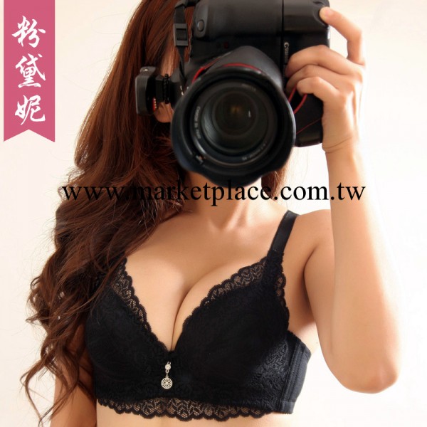 粉黛妮原創設計 加厚爆乳深V時尚性感蕾絲聚攏胸罩適合平胸小胸mm工廠,批發,進口,代購