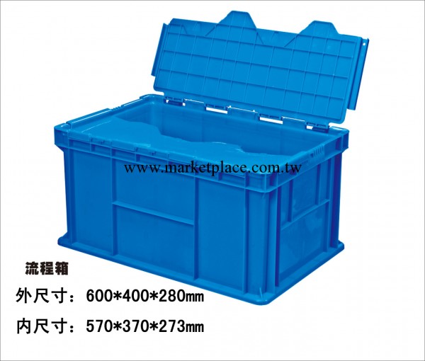 供應耐摔綠色環保塑料流程箱 帶蓋醫用儲物箱 工業物流周轉運輸箱工廠,批發,進口,代購