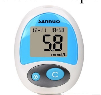 三諾血糖機+50條獨立裝三諾血糖機試紙 傢用正品安穩血糖機工廠,批發,進口,代購