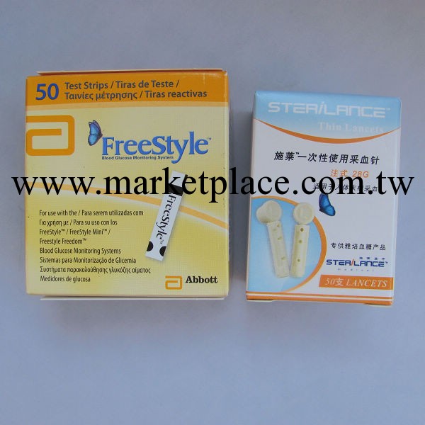 正品行貨，雅培利舒坦血糖機試紙50條/盒帶50個針效期2015-7工廠,批發,進口,代購