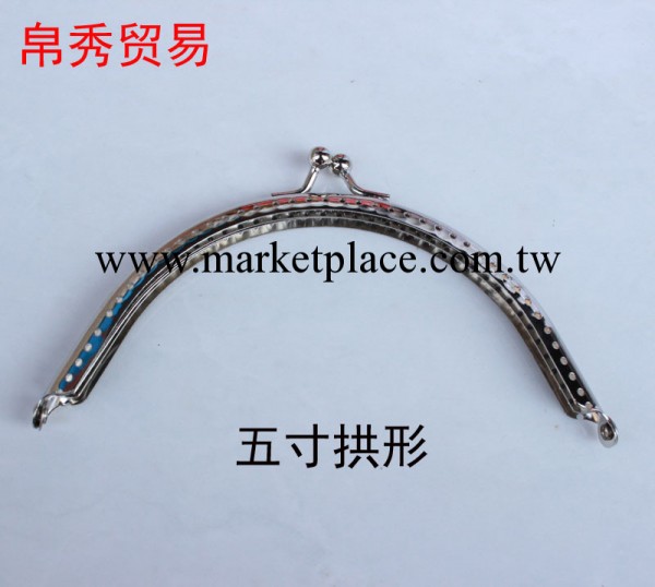 廠傢直銷箱包配件外貿DIY錢包針孔夾五寸拱形韓國葡萄牙流行口金工廠,批發,進口,代購